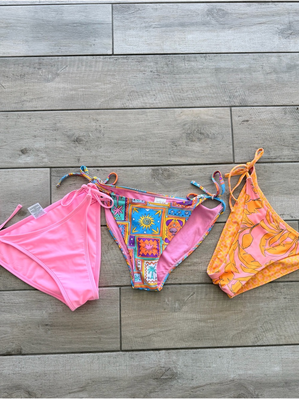 wild fable Pink, Multicolor & Orange Girls' Swim Bottoms Trio